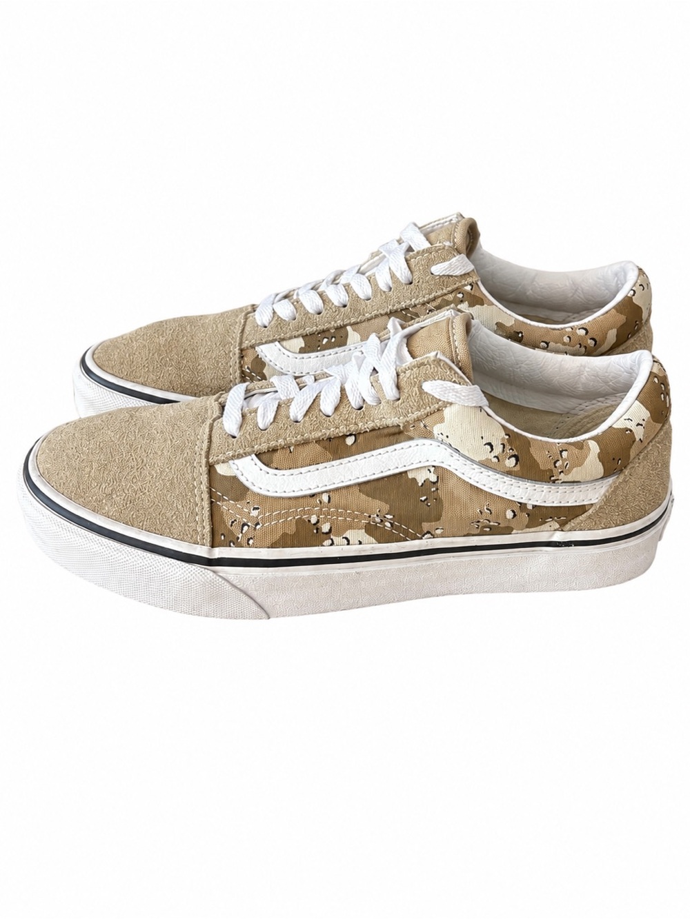 Vans Old Skool Desert Camo Skate Shoes Men’s 7 Women’s 8.5 Tan Suede